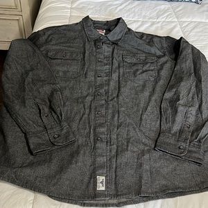 Wrangler Men’s Denim Long Sleeve Flex Confort Shirt 2 XL/2TG